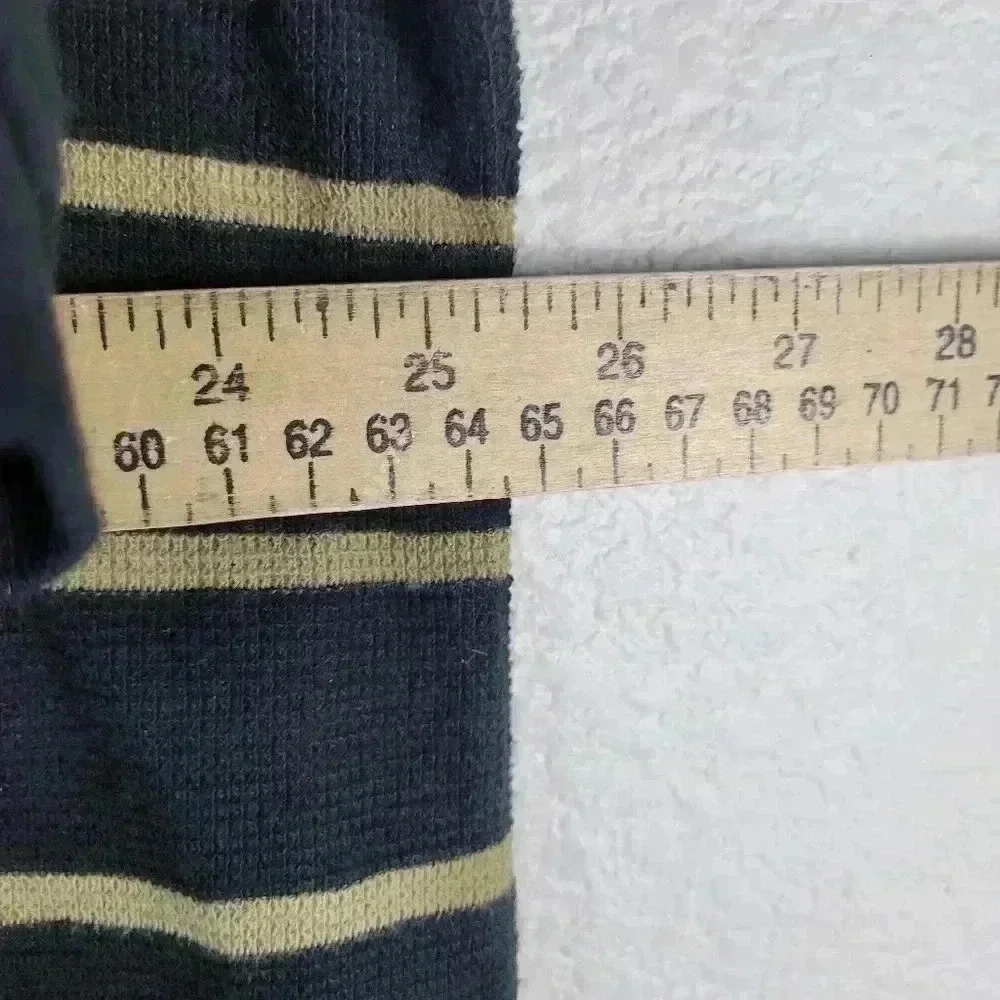 Vintage Polo Ralph Lauren Polo Black and Yellow Striped Sz XXL